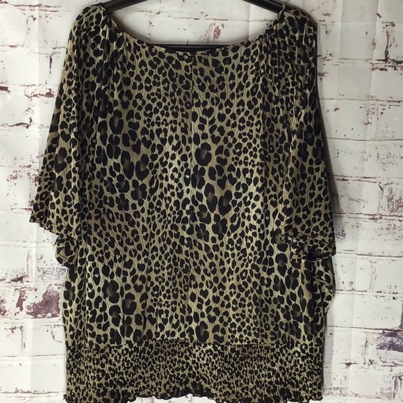 ✨Style & Co Leopard Print Women's Size 1x Top - Picture 6 of 6